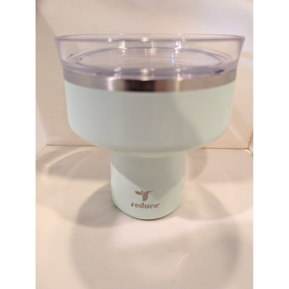 Reduce 16oz Insulated Margarita Glass Tumbler Mint Green Stainless Steel Lid